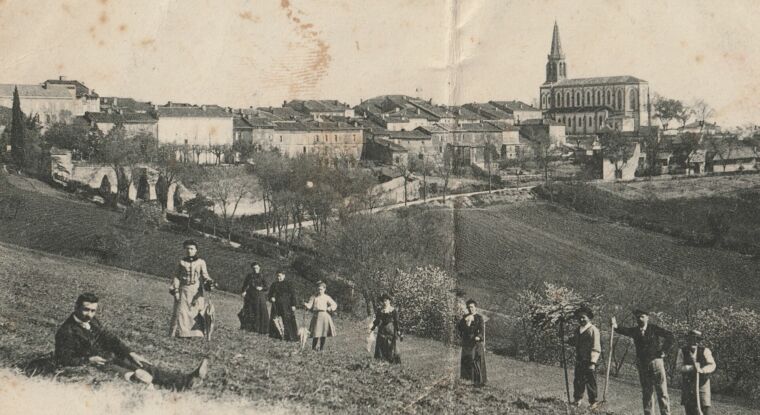 Lafrançaise, vue générale (carte postale de 1915)